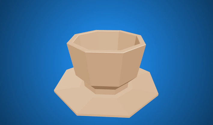Tea Cup — Poly Pizza 3D model by Zsky
