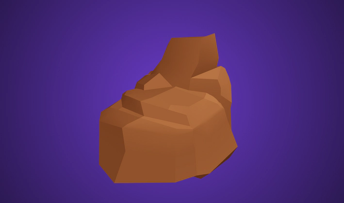 Rock Large — Poly Pizza 3D model by Quaternius