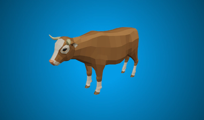 Cow — Poly Pizza 3D model by Quaternius