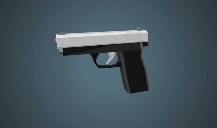 Pistol — Poly Pizza 3D model by Zsky