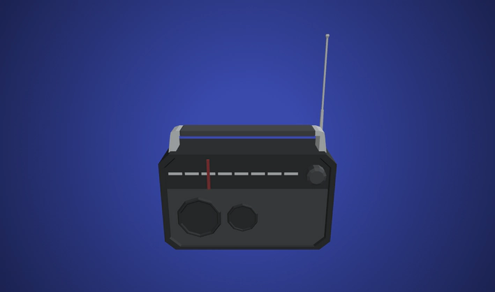 Radio — Poly Pizza 3D model by Quaternius