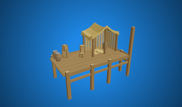 Shipping Port — Poly Pizza 3D model by Quaternius