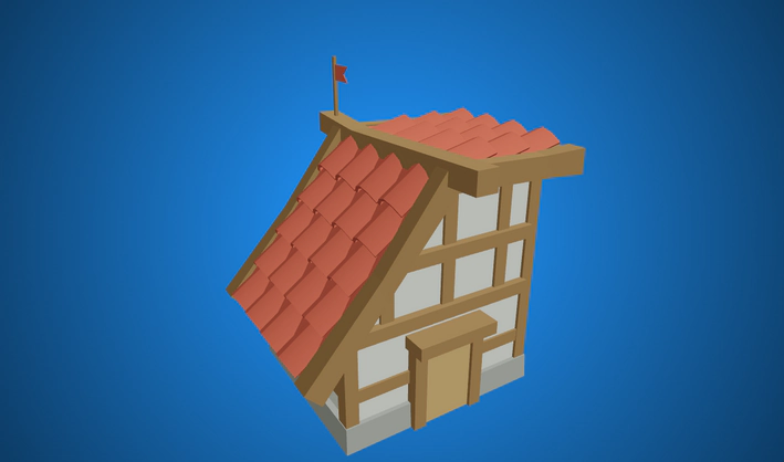 House — Poly Pizza 3D model by Quaternius