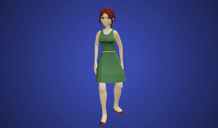 Animated Woman — Poly Pizza 3D model by Quaternius