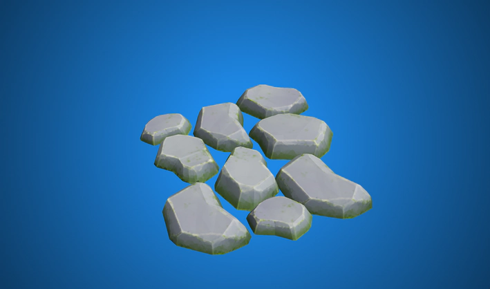 Rock Path Round Small — Poly Pizza 3D model by Quaternius