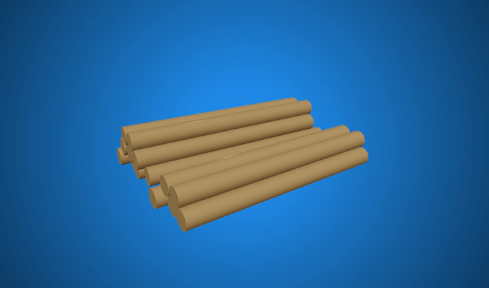 Logs — Poly Pizza 3D model by Quaternius