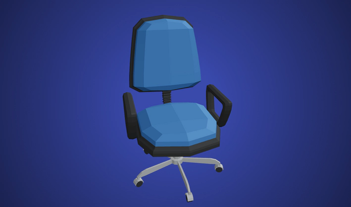 Office Chair — Poly Pizza 3D model by Quaternius
