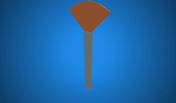 Fan Brush — Poly Pizza 3D model by Zsky