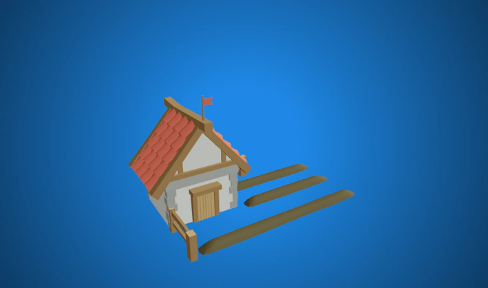 Small Farm — Poly Pizza 3D model by Quaternius