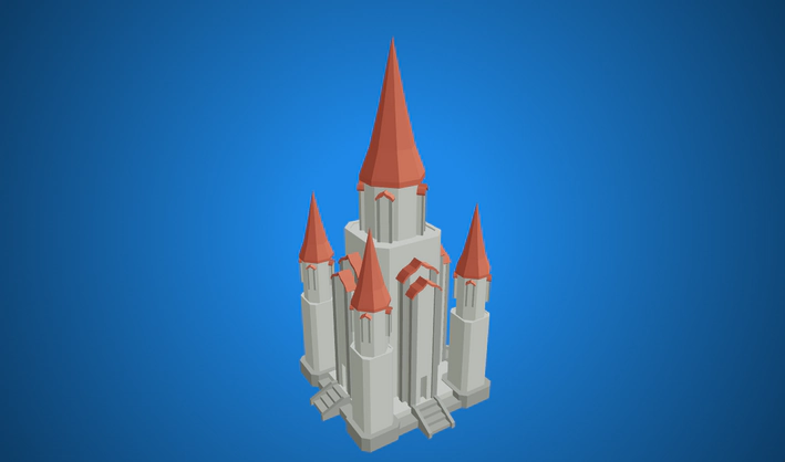 Temple — Poly Pizza 3D model by Quaternius
