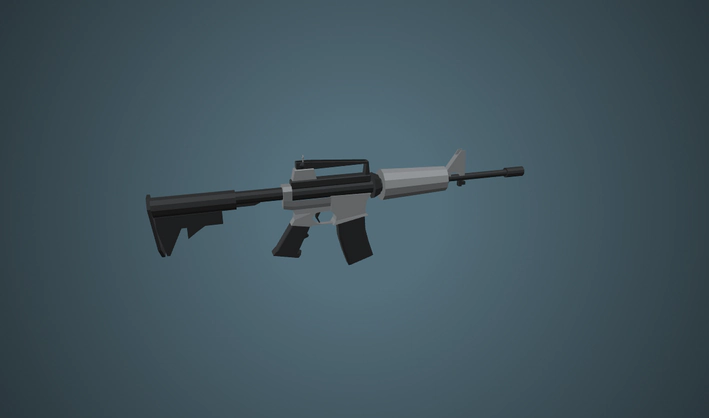Assault Rifle — Poly Pizza 3D model by Zsky