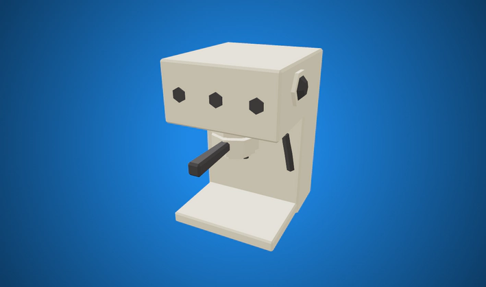 Coffee Machine — Poly Pizza 3D model by Zsky