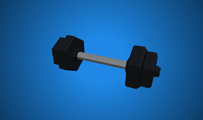 Dumbell — Poly Pizza 3D model by Zsky