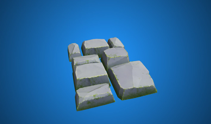 Rock Path Square Smal — Poly Pizza 3D model by Quaternius