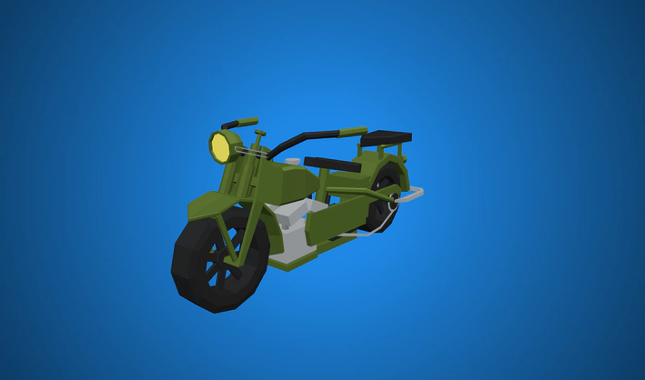 Military Motorbike — Poly Pizza 3D model by Zsky