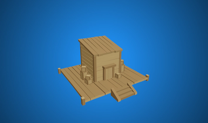 Storage Hut — Poly Pizza 3D model by Quaternius