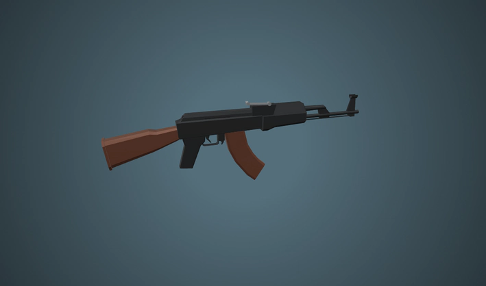 Assault Rifle — Poly Pizza 3D model by Zsky