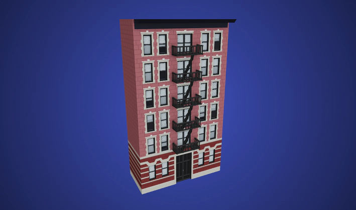 Apartment building — Poly Pizza 3D model by Poly by Google