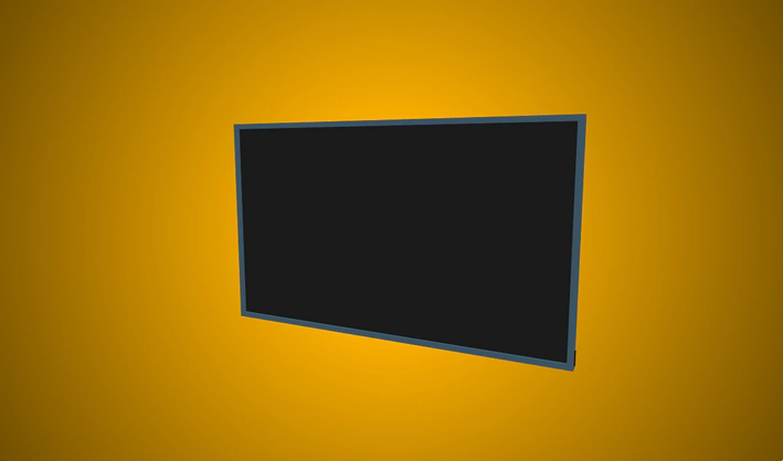 Flat Screen TV — Poly Pizza 3D model by Alex Safayan