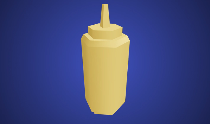 Bottle Musterd — Poly Pizza 3D model by Kenney