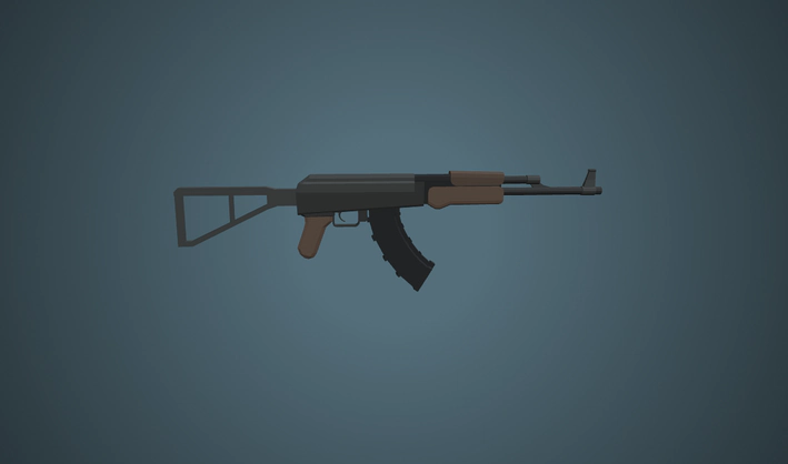 Assault Rifle — Poly Pizza 3D model by Quaternius