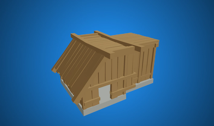 Hut — Poly Pizza 3D model by Quaternius