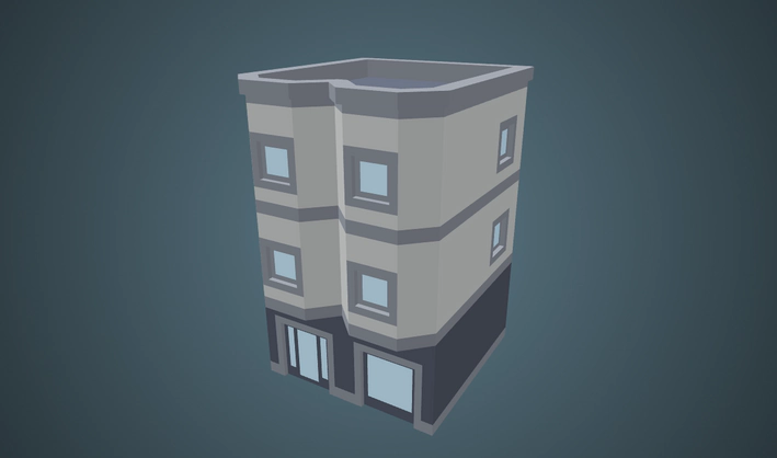 Small Building — Poly Pizza 3D model by Kenney