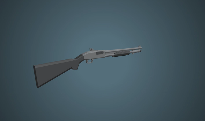 Mossberg 590A1 — Poly Pizza 3D model by J-Toastie