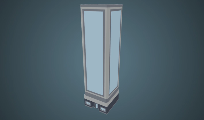 Skyscraper — Poly Pizza 3D model by Kenney