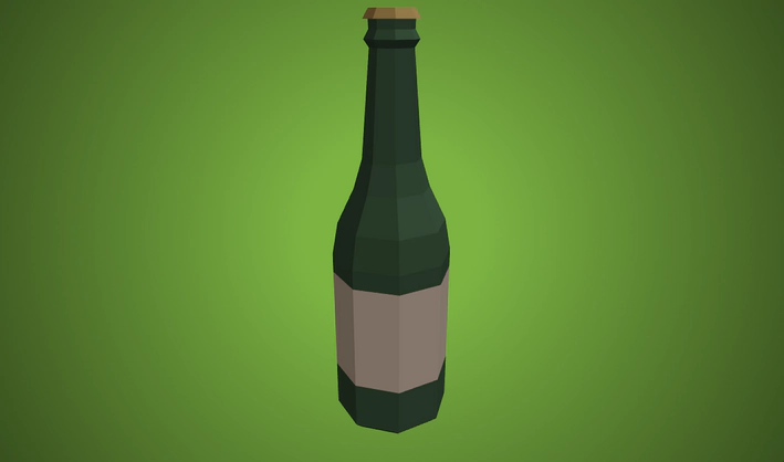 Bottle — Poly Pizza 3D model by Quaternius