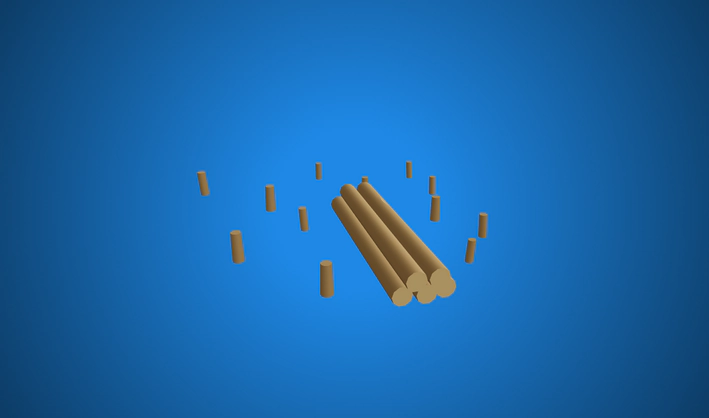 Trees cut — Poly Pizza 3D model by Quaternius