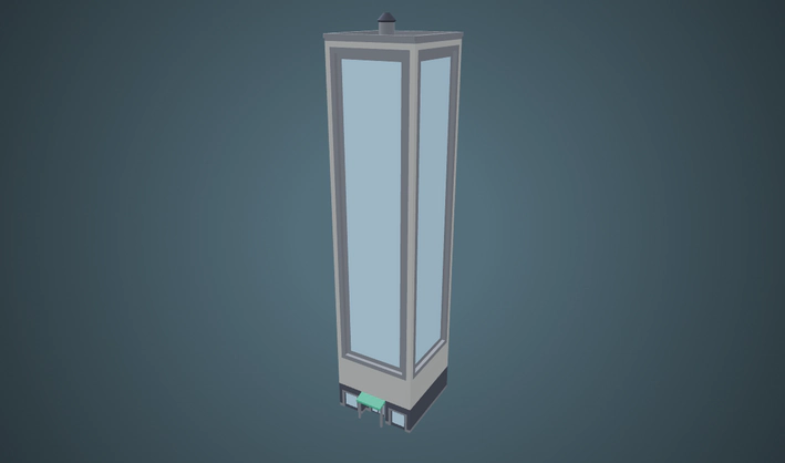 Skyscraper — Poly Pizza 3D model by Kenney