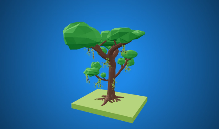 Vine Covered Tree — Poly Pizza 3D model by Zacharylll