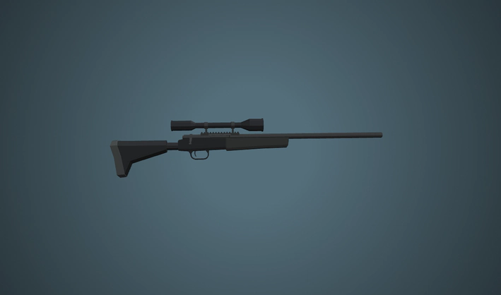 Sniper Rifle — Poly Pizza 3D model by Quaternius