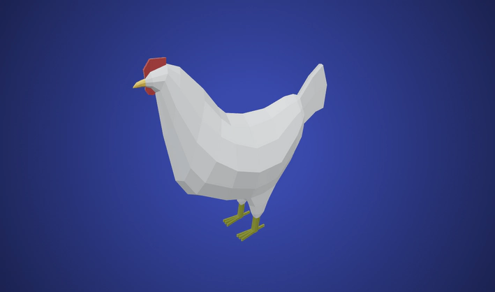 Chicken — Poly Pizza 3D model by madtrollstudio