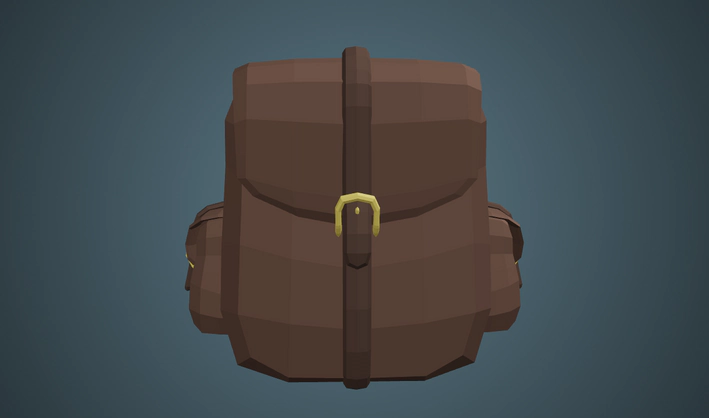 Backpack — Poly Pizza 3D model by Quaternius