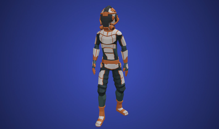 Astronaut — Poly Pizza 3D model by Quaternius