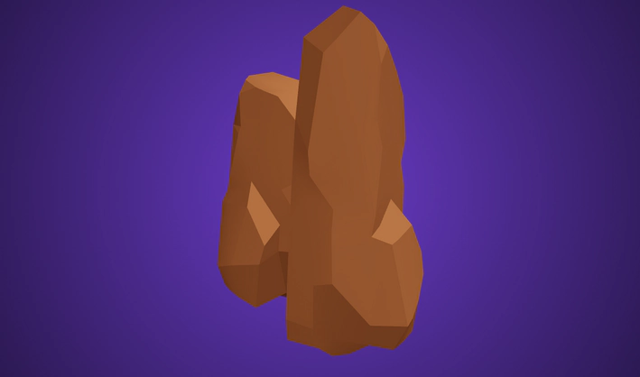 Rock — Poly Pizza 3D model by Quaternius