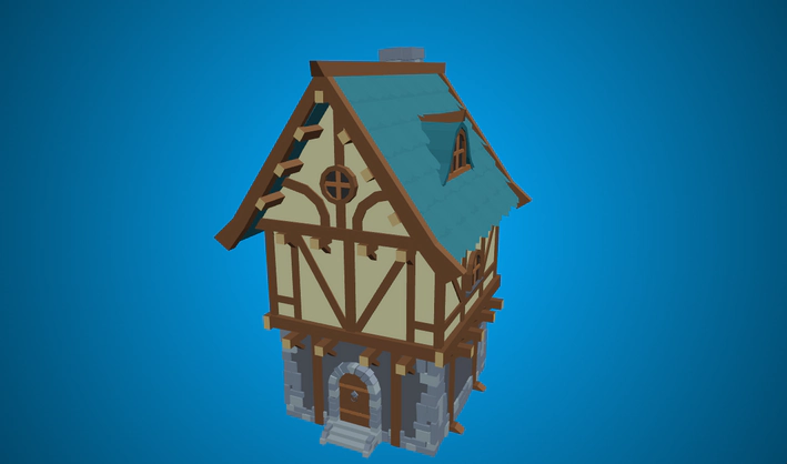 Fantasy House — Poly Pizza 3D model by Quaternius