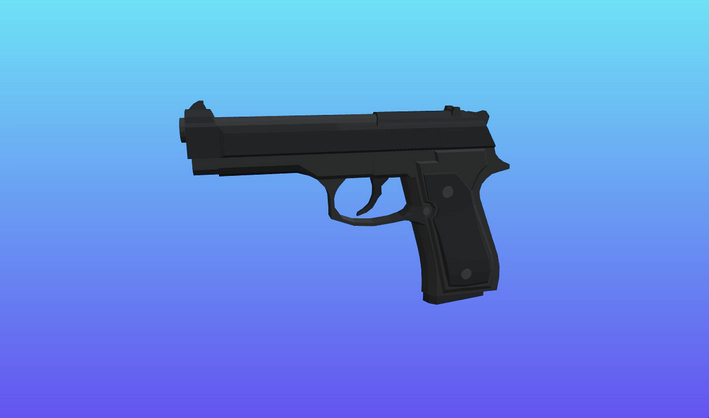 9mm Pistol — Poly Pizza 3D model by Quaternius