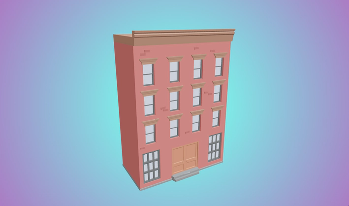 Building Red — Poly Pizza 3D model by J-Toastie