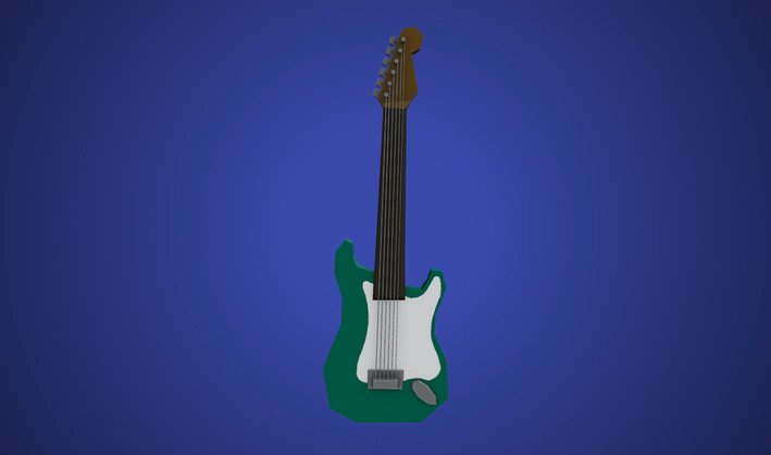 Electric guitar — Poly Pizza 3D model by Poly by Google