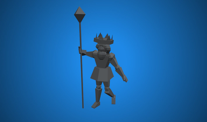 Statue — Poly Pizza 3D model by Zsky