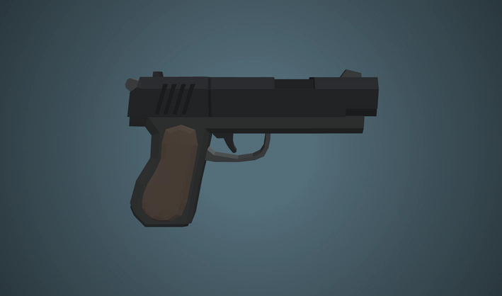 Pistol — Poly Pizza 3D model by Quaternius