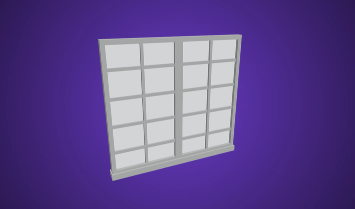 Window Large — Poly Pizza 3D model by Quaternius