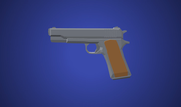 Animated Pistol — Poly Pizza 3D model by Quaternius