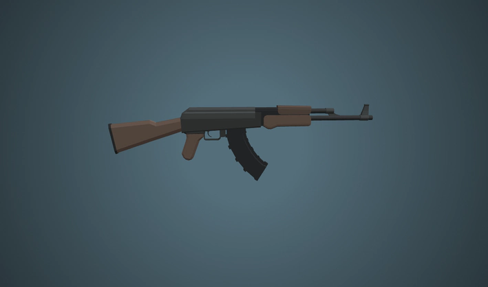 Assault Rifle — Poly Pizza 3D model by Quaternius