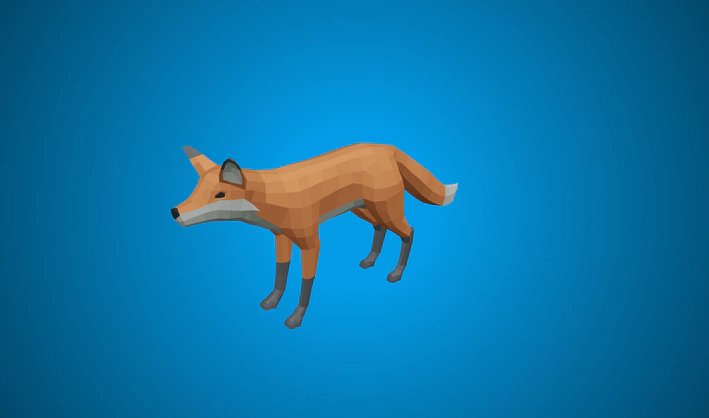 Fox — Poly Pizza 3D model by Quaternius