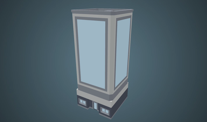 Skyscraper — Poly Pizza 3D model by Kenney