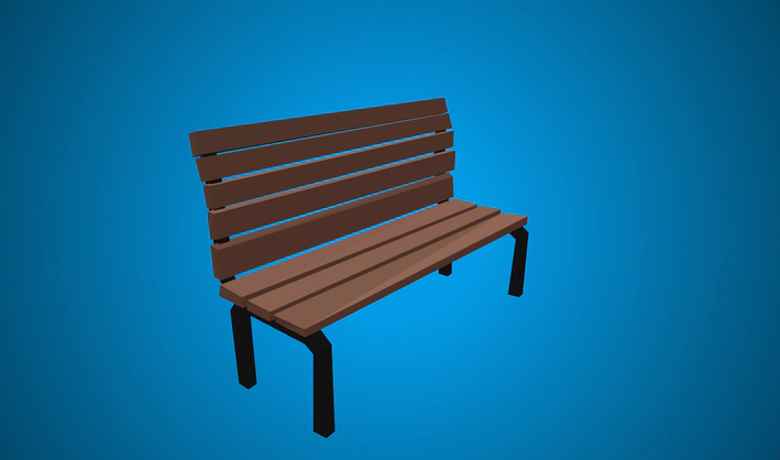 Bench — Poly Pizza 3D model by Ev Amitay